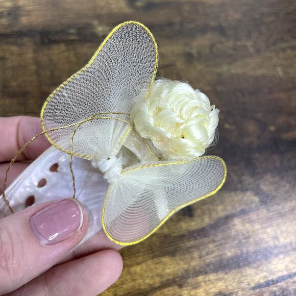 Angel Abalone Shell Christmas Ornament Handmade Pearlized Polished Seashell - Picture 6 of 7